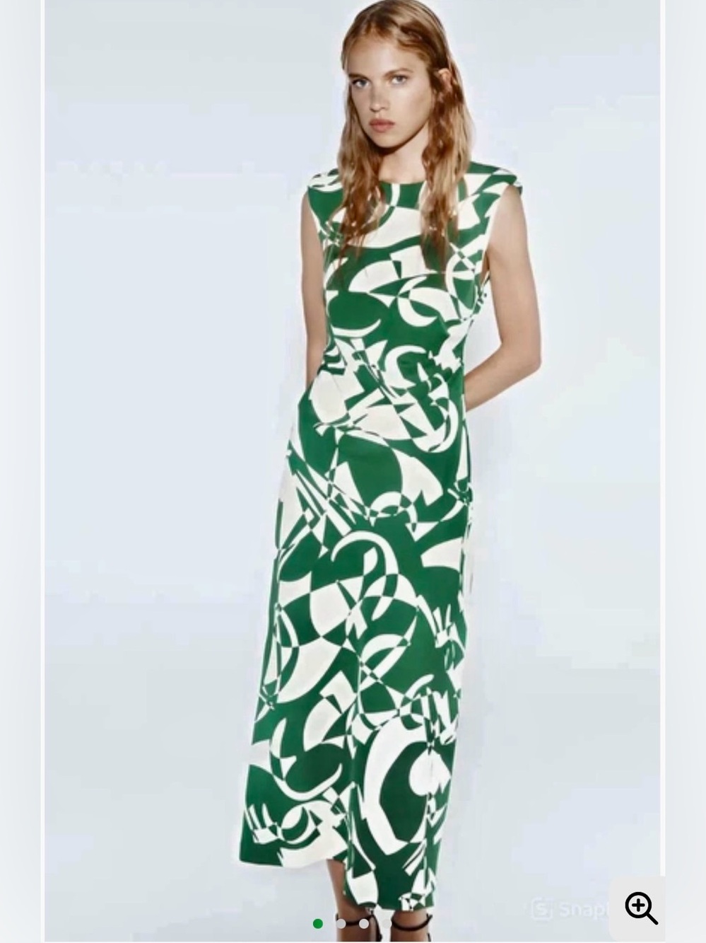 ZARA Printed Shoulder Pad Dress NWT ❗️Ref: 8281/716